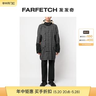 Junya 格纹拼贴设计外套FARFETCH发发奇 Man男士 Watanabe