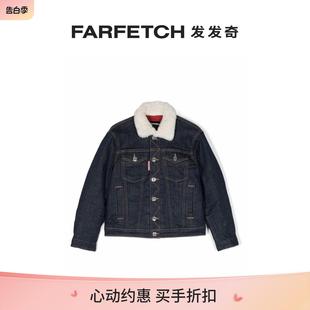 Dsquared2童装 Sale logo印花牛仔夹克FARFETCH发发奇 Final