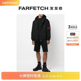 logo印花拉链连帽衫 424男士 FARFETCH发发奇