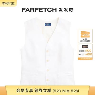 Polo Ralph Lauren女士Pauline 棉亚麻马甲FARFETCH发发奇