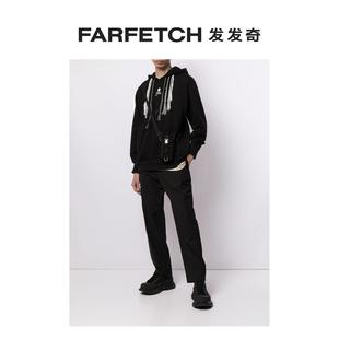 Mastermind FARFETCH发发奇 logo印花流苏细节连帽衫 World男士