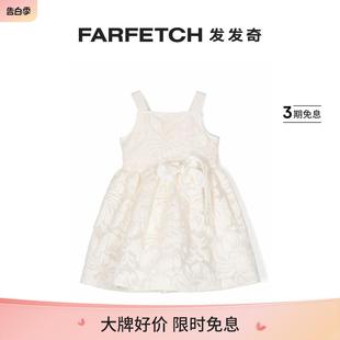 花卉贴花蕾丝连衣裙FARFETCH发发奇 Mi.Mi.Sol童装