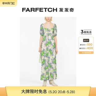 连衣裙FARFETCH发发奇 Ganni女士花卉印花短袖