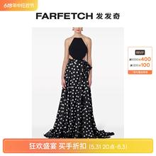 Carolina Final Herrera女士挂脖波点礼服FARFETCH发发奇 Sale