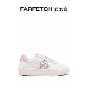 皮质运动鞋 Stuart Weitzman女士SW Courtside FARFETCH发发奇