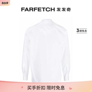 Corneliani男士 FARFETCH发发奇 棉亚麻混纺衬衫 长袖