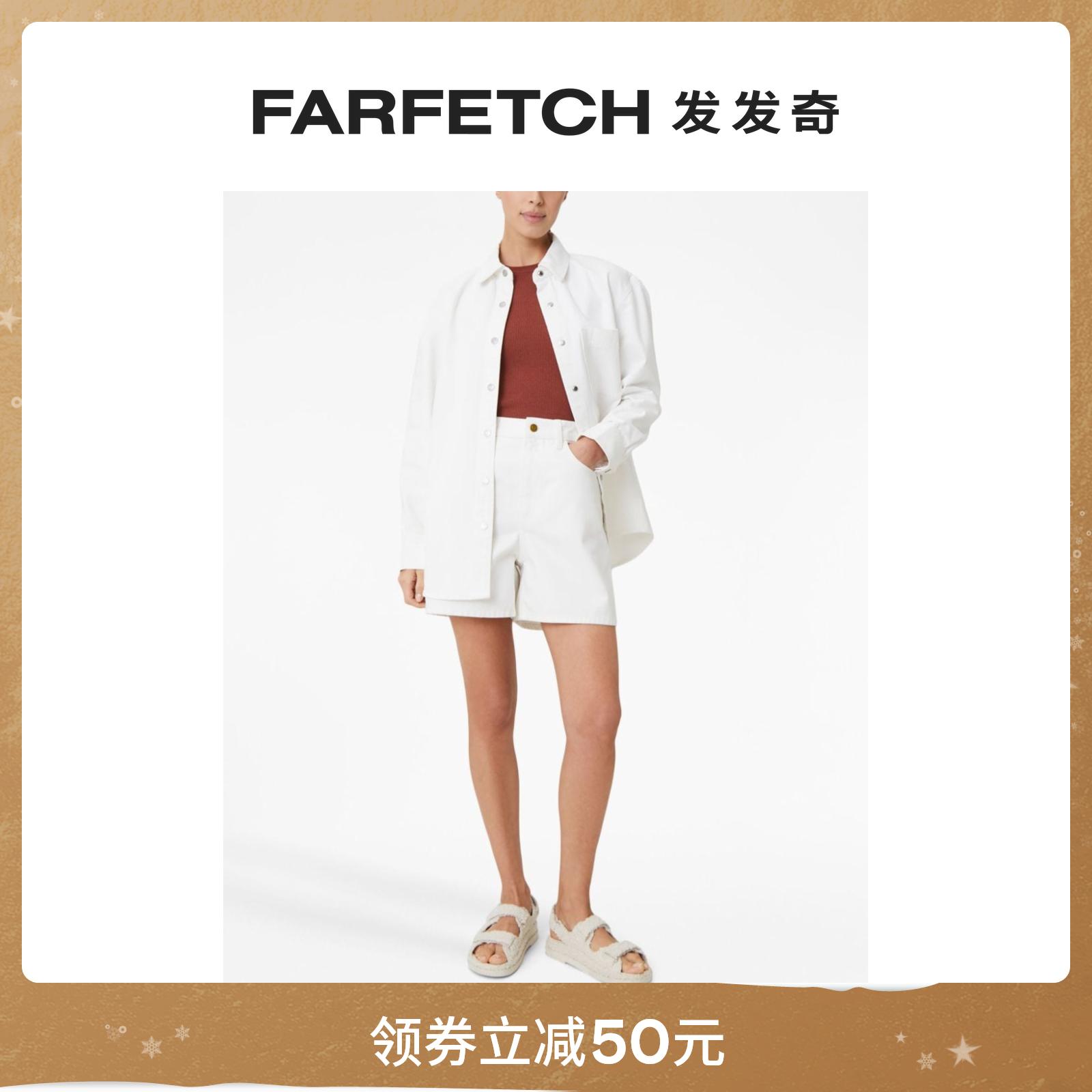 12 STOREEZ女士高腰牛仔短裤FARFETCH发发奇