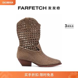 Ash女士针织中跟短靴FARFETCH发发奇