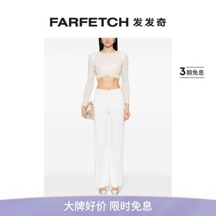 Portrait女士珠饰短款 Self 上衣FARFETCH发发奇