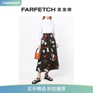 Erdem女士花卉印花百褶半身裙FARFETCH发发奇