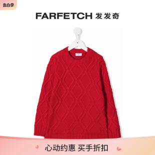 图案针织毛衣FARFETCH发发奇 SIOLA童装