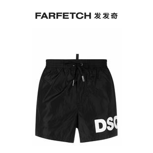 FARFETCH发发奇 Dsquared2男士 logo印花泳裤