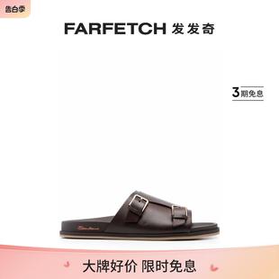 Doctor Santoni男士 Gort50 皮质拖鞋 FARFETCH发发奇