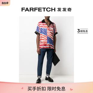 FARFETCH发发奇 PHIPPS男士 美国旗帜印花polo衫