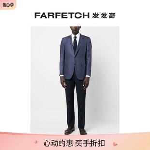 夹克FARFETCH发发奇 Canali男士 混色效果西装