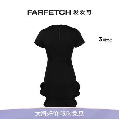 Cynthia Rowley女士荷叶边短袖连衣裙FARFETCH发发奇