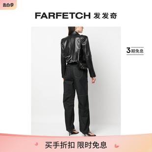 Final Sale Karl 皮质夹克FARFETCH Lagerfeld女士Signature 短款