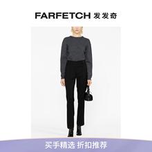 FARFETCH发发奇 珠饰羊毛微喇长裤 Brunello Cucinelli女士Monili