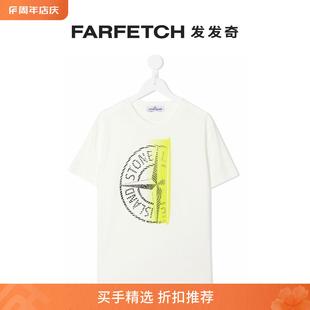 Stone 印花棉T恤FARFETCH发发奇 Compass Island童装