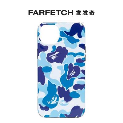 BAPE男士iPhone 14 Plus 抽象印花手机壳FARFETCH发发奇