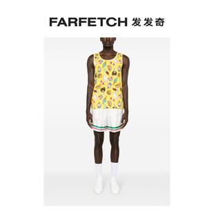 FARFETCH发发奇 Moschino男士 图案印花大圆领坦克背心