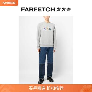 花呢格纹logo卫衣FARFETCH发发奇 A.P.C.男士 Shaun