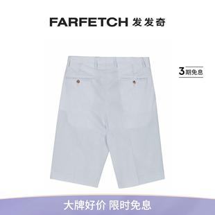 Lardini男士 FARFETCH发发奇 条纹直筒短裤