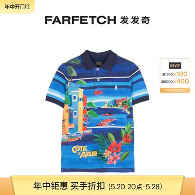 Ralph Lauren童装Polo Pony 图案polo衫FARFETCH发发奇