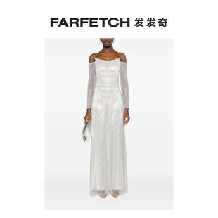 ALZOUMAN女士水钻缀饰露肩礼服FARFETCH发发奇 BAZZA