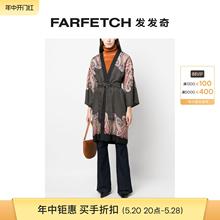 Etro女士波点印花真丝中长外套FARFETCH发发奇