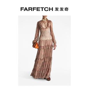 Sale Etro女士花卉印花真丝连衣裙FARFETCH发发奇 Final