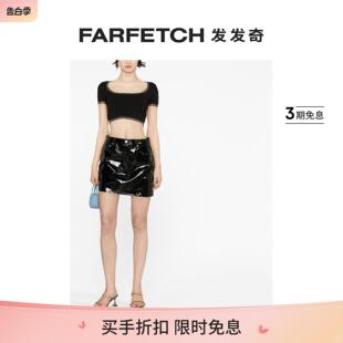 T恤FARFETCH发发奇 Alexander Wang女士大圆领短款