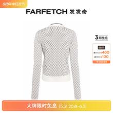 FARFETCH发发奇 Nº21女士波点印花棉开衫