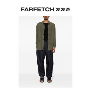 Giorgio FARFETCH发发奇 抽绳阔腿牛仔裤 Armani阿玛尼男士