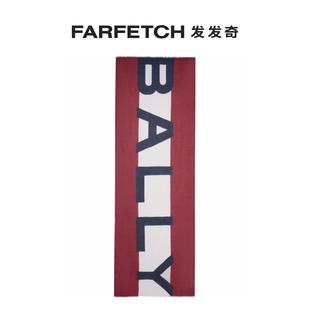 logo嵌花磨损边围巾FARFETCH发发奇 Bally巴利男士