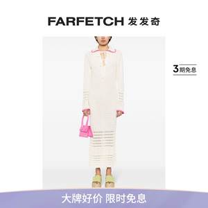 Kitri女士Delilah钩编针织超长连衣裙FARFETCH发发奇