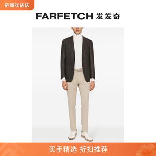 Canali男士 单排扣羊毛西装 夹克FARFETCH发发奇