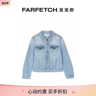 轻水洗牛仔夹克FARFETCH发发奇 Dondup童装