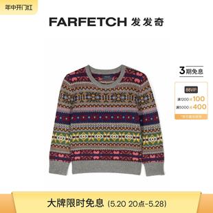 Ralph 嵌花针织圆领毛衣FARFETCH发发奇 Lauren童装