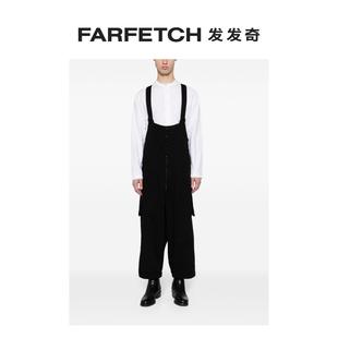 无袖 Yohji 短款 FARFETCH发发奇 Yamamoto男士 棉背带裤