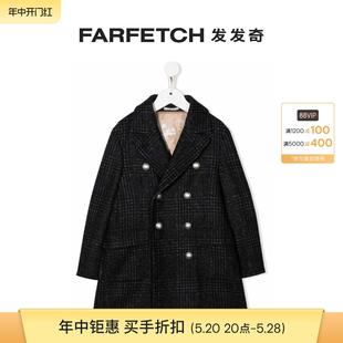 Brunello Sale 格纹双排扣外套FARFETCH发发 Final Cucinelli童装