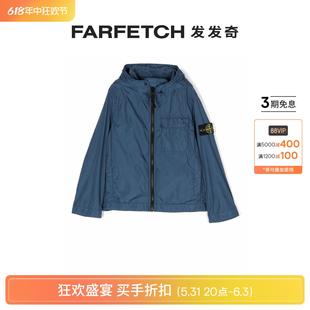 标贴连帽夹克FARFETCH发发奇 Stone Island童装