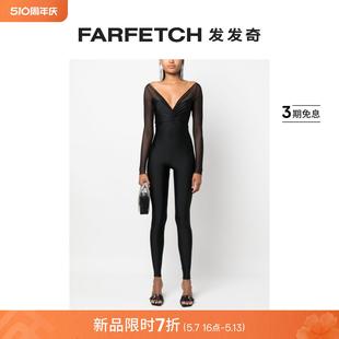 Atu FARFETCH发发奇 Couture女士V领紧身连体长裤 Body