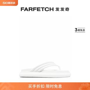 The FARFETCH发发奇 Attico女士厚底皮质人字拖