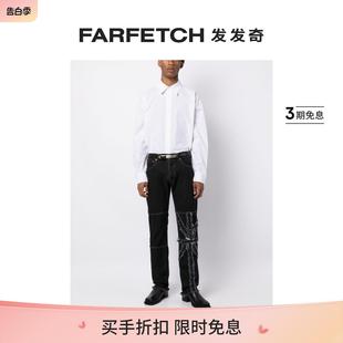 JORDANLUCA男士 FARFETCH发发奇 仿旧效果府绸衬衫