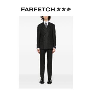 双排扣细条纹羊毛西装 Polo Lauren男士 套装 Ralph FARFETCH发发奇