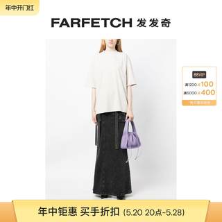 We11Done女士logo刺绣棉T恤 FARFETCH发发奇