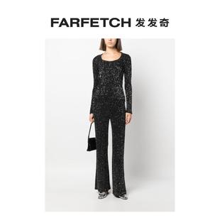 Missoni女士亮片缀饰罗纹针织长裤 FARFETCH发发奇