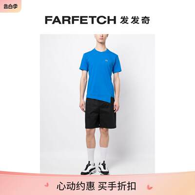 Comme Des Garcons Shirt男士x Lacoste 不对称T恤FARFETCH发发奇