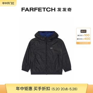 logo印花连帽夹克FARFETCH发发奇 Emporio Armani阿玛尼童装